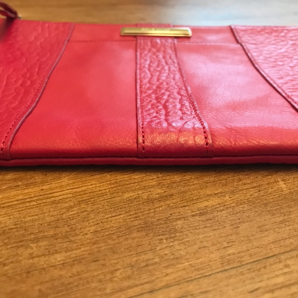 SOLD - Cole Haan, Rasberry Pink, Leather Clutch - Picture 7 of 9